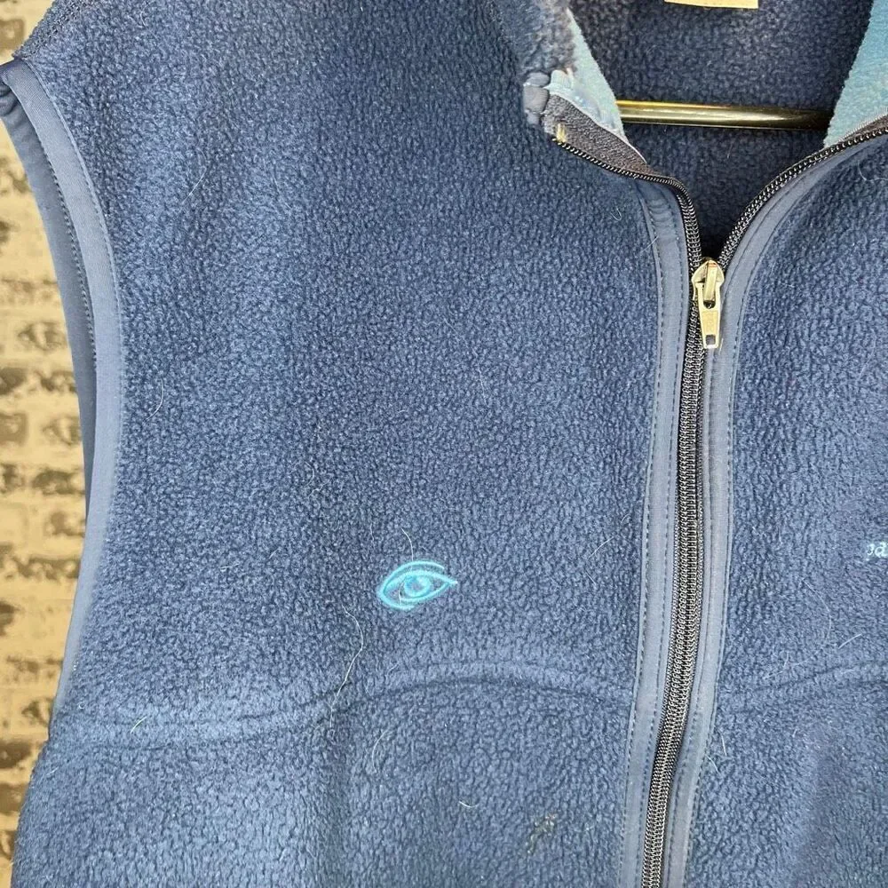 Patagonia | mens blue sherpa synchilla vest